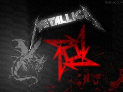 metallica 金属乐队黑色logo图片